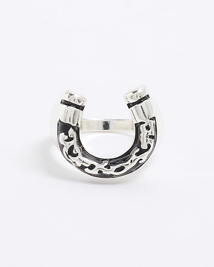 Silver Horseshoe Ring