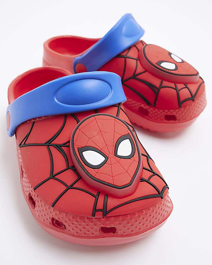 Mini Red Spiderman Light Up Clogs