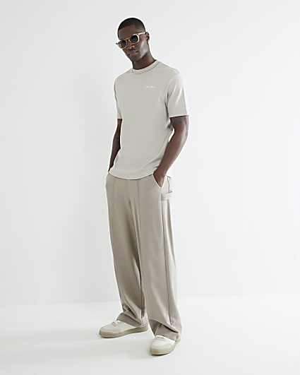 Beige Slim Fit Les Amis T-Shirt
