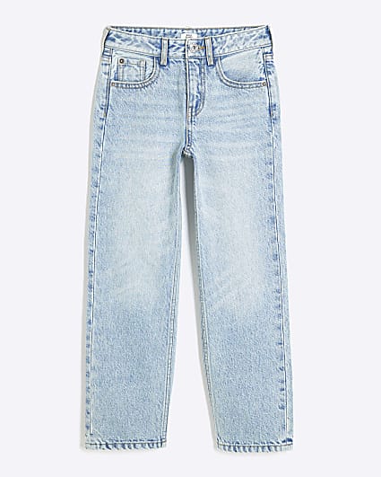 Girls Blue Straight Leg Jeans