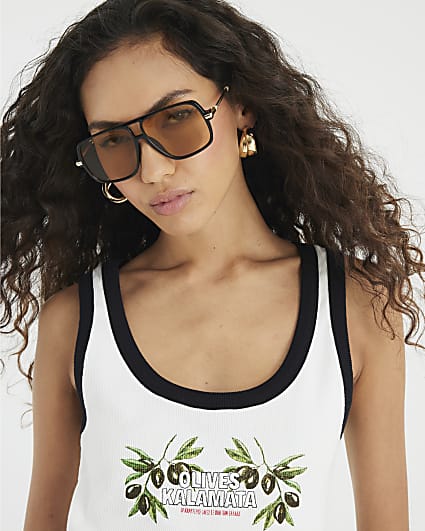 Black Aviator Metal Sunglasses