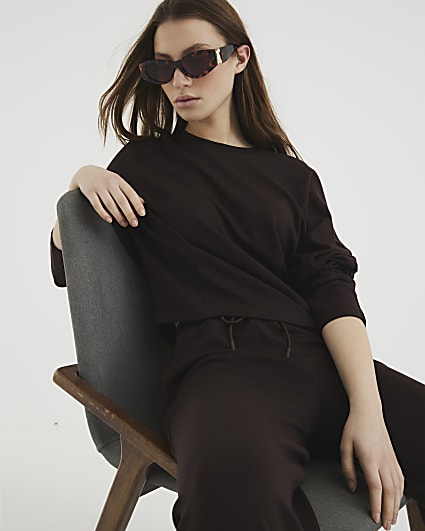 Brown Premium Long Sleeve Top